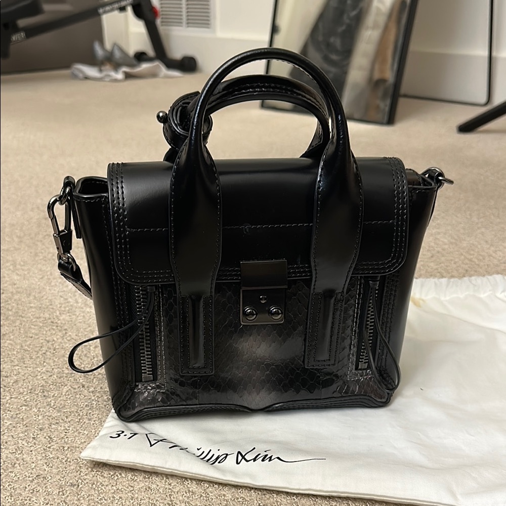 3.1 Phillip Lim Black Mini Bag with Sleek Design